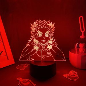 Nouveau Lampe LED 3D de Kyōjurō Rengoku - Anime Demon Slayer